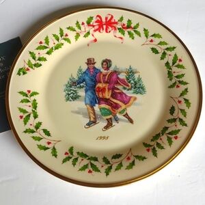 LENOX PLATE 1998  HOLIDAY COLLECTOR  VINTAGE Original Box